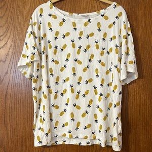 Old Navy Pineapple PJ top